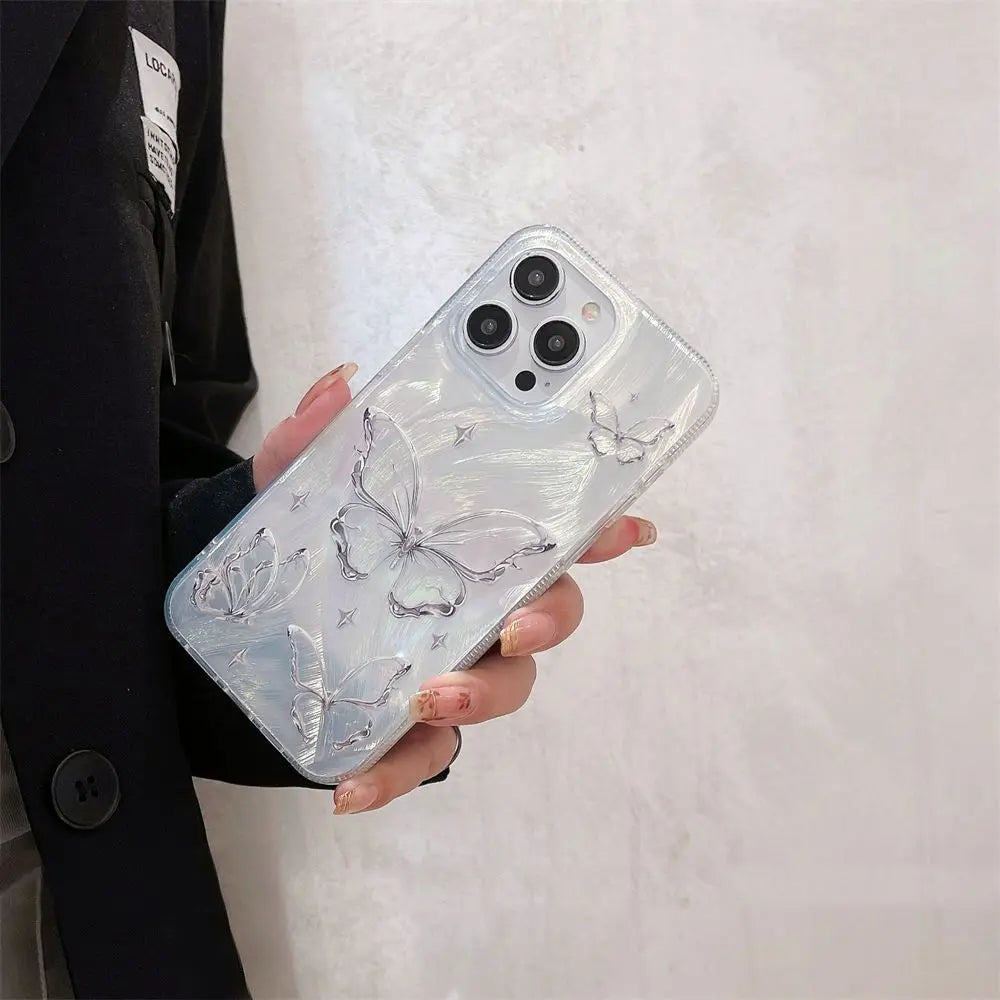 Waterproof Phone case with Speaker Bling Mirror Custom Design Girls' Phone case Smart Phone case iphone 17 Pro Max Chrome Hearts