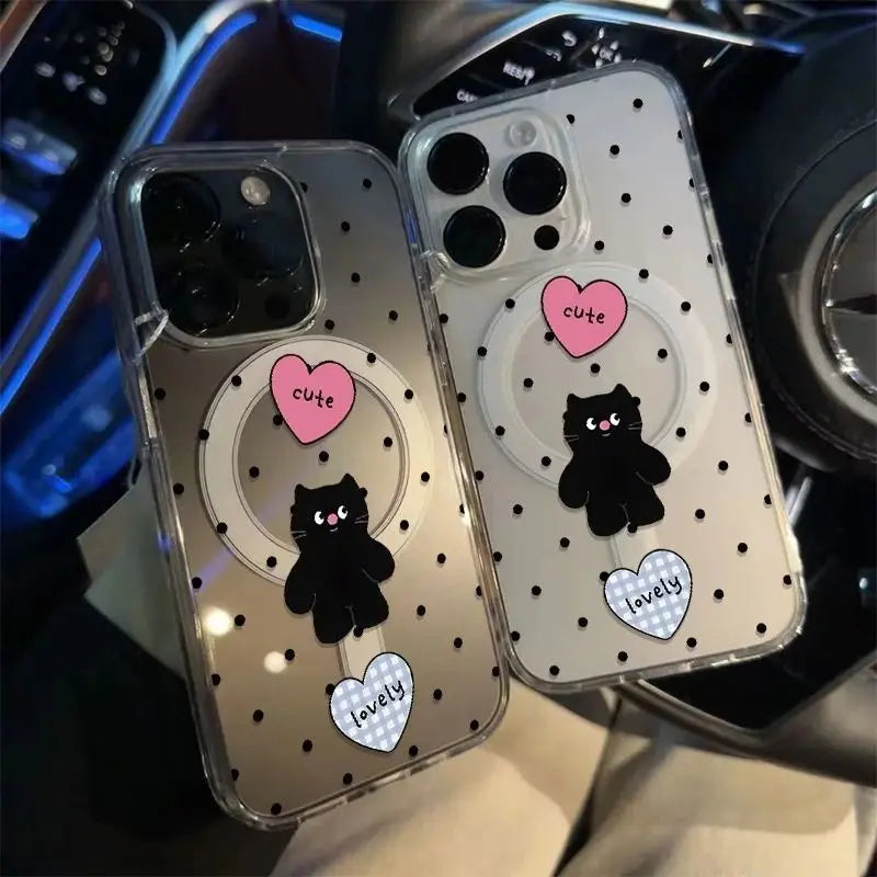 Aesthetic Luxury Premium Sausage Puppy Phone Case,magnetic Rechargeable Phone Waterproof Back case Phone case iphone 17 16 15...
