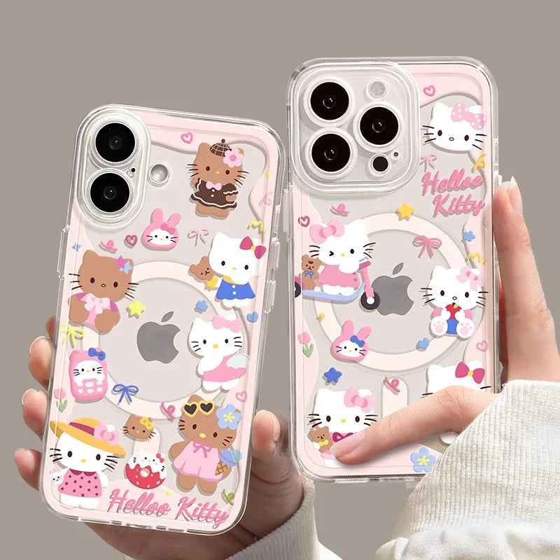 Aesthetic Luxury Premium Sausage Puppy Phone Case,magnetic Rechargeable Phone Waterproof Back case Phone case iphone 17 16 15...