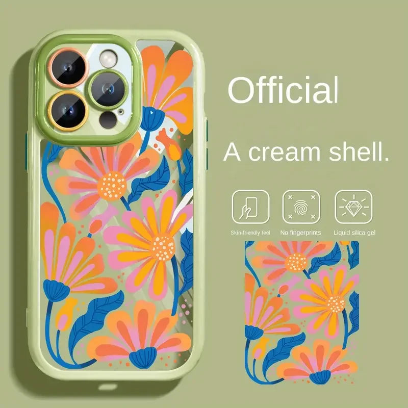 Laser Feather Yarn Assorted Phone Cases Mixed Ink Screen Smart Phone case iphone 17 Pro Max Designer Charms for Junk Phone case