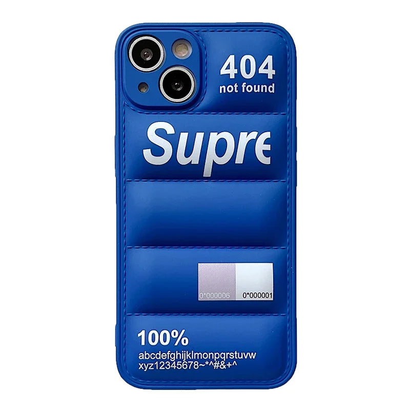 Fashion Down Jacket Puffer Case for iPhone 17 Pro Max 16 15 14 Plus 13 12 11 XR Original Lovely Silicone i Phone Cover Etui